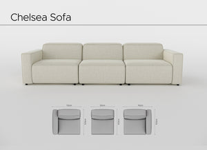 Chelsea 3 Seater Sofa Extended
