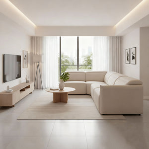 Delilah Electric Recliner Corner L Shape Sofa