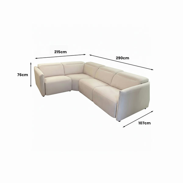 Delilah Electric Recliner Corner L Shape Sofa