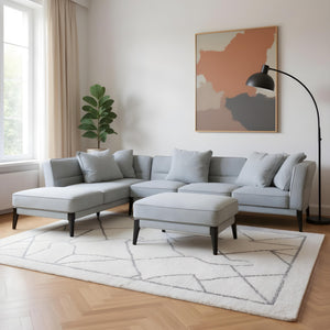 Emmie L-Shape Sofa with Ottoman