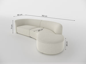 Nevada Curved Sofa