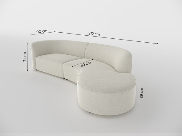 Nevada Curved Sofa