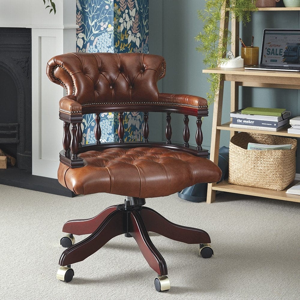 Captain Chesterfield Vintage Office Armchair