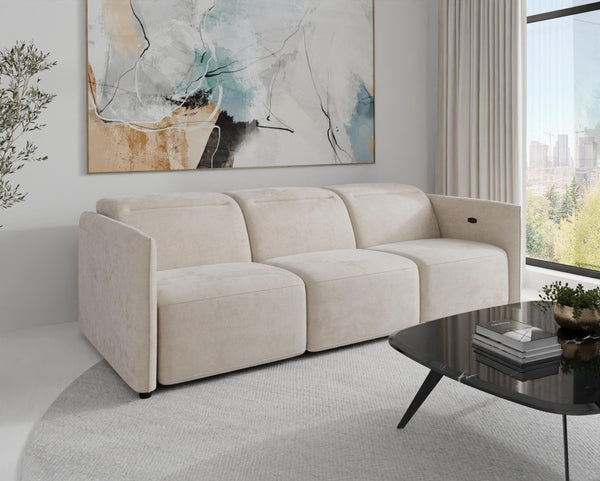 Delilah Electric Recliner 3 Seater Sofa