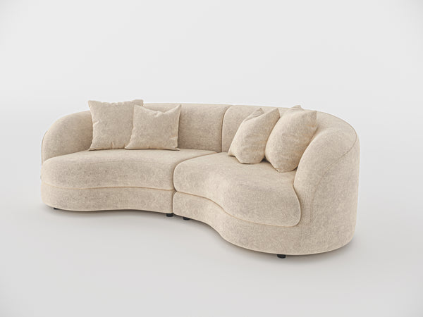 Chloe Curved 3 Seater Sofa