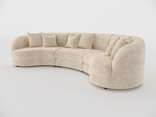 Chloe Curve 3 Seater Sofa