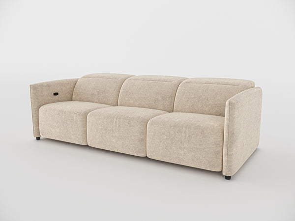 Delilah Electric Recliner Three Seater Sofa