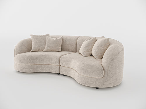 Chloe Curved 3 Seater Sofa