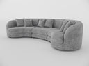 Chloe Curve Three Seater Sofa