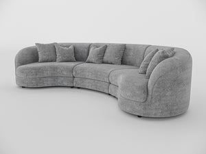 Chloe Curve Three Seater Sofa