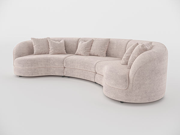 Chloe Curve Three Seater Sofa