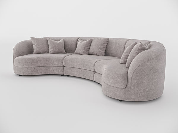 Chloe Curve Three Seater Sofa