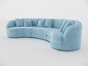 Chloe Curve Three Seater Sofa
