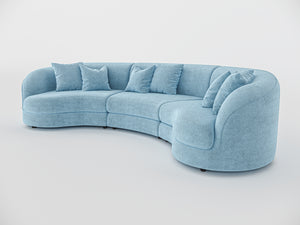Chloe Curve Three Seater Sofa