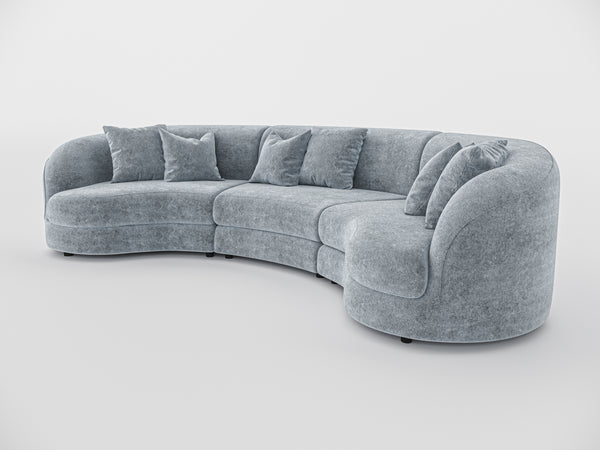 Chloe Curve Three Seater Sofa