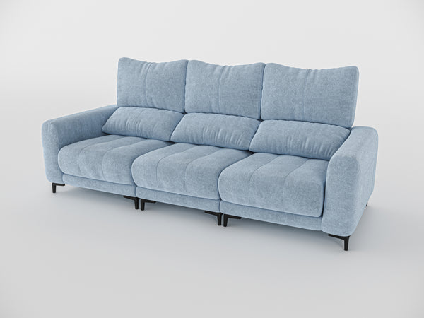 Nathan Compact Recliner Three Seater Sofa