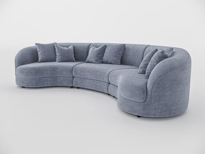 Chloe Curve Three Seater Sofa