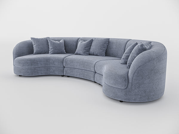 Chloe Curve Three Seater Sofa