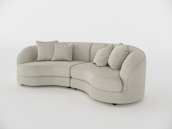 Chloe Curved 3 Seater Sofa