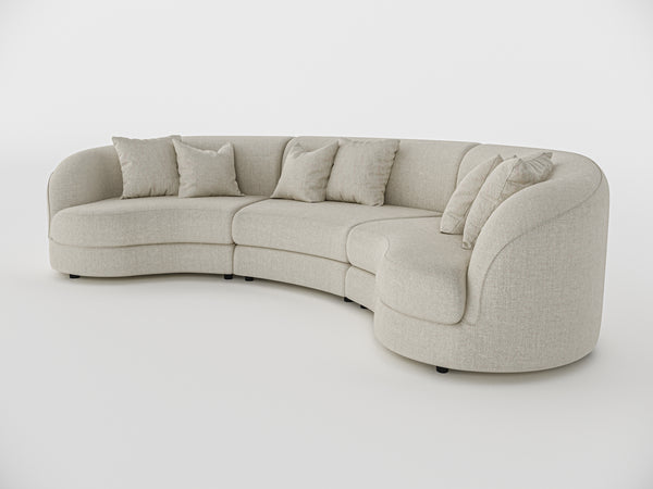 Chloe Curve Three Seater Sofa