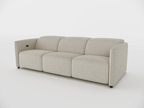 Delilah Electric Recliner Three Seater Sofa