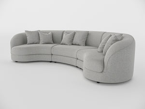 Chloe Curve Three Seater Sofa