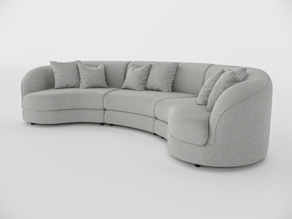 Chloe Curve Three Seater Sofa