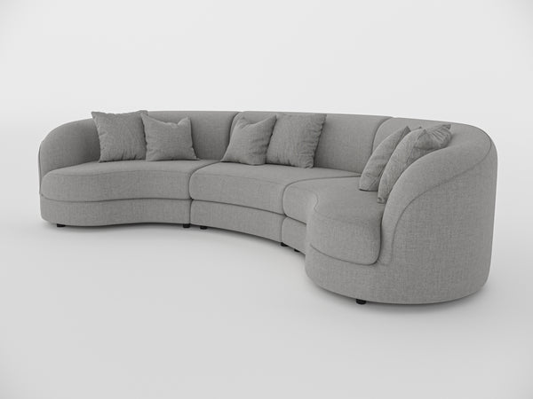 Chloe Curve Three Seater Sofa