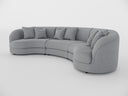Chloe Curve Three Seater Sofa
