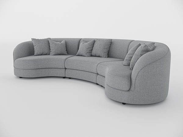 Chloe Curve Three Seater Sofa