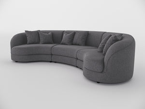 Chloe Curve Three Seater Sofa