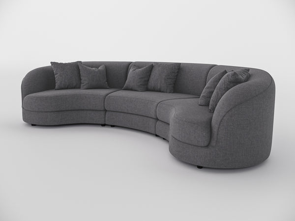 Chloe Curve Three Seater Sofa