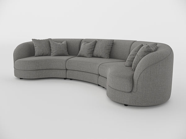 Chloe Curve Three Seater Sofa