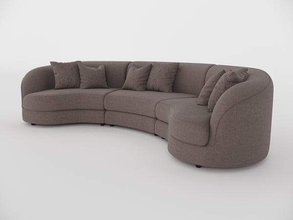 Chloe Curve Three Seater Sofa