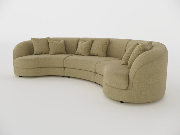 Chloe Curve Three Seater Sofa