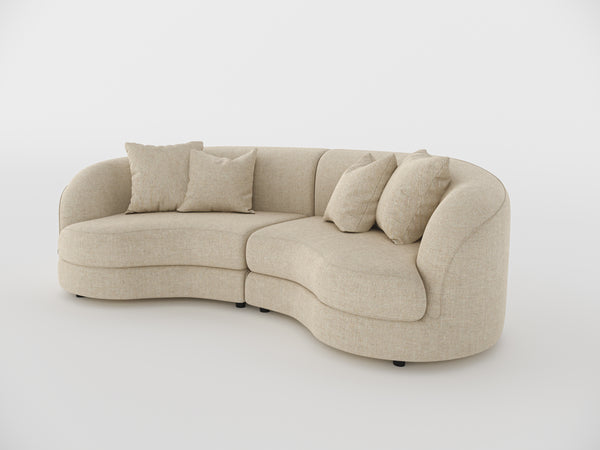 Chloe Curved 3 Seater Sofa