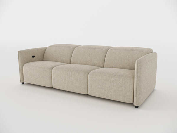 Delilah Electric Recliner Three Seater Sofa
