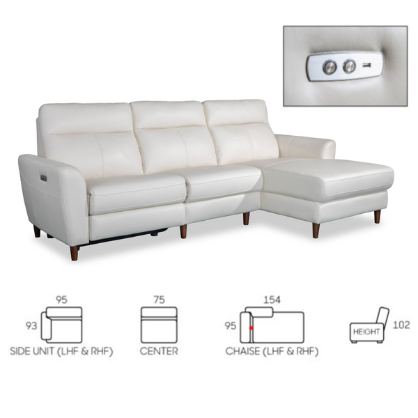Edam L-Shape Recliner Sofa