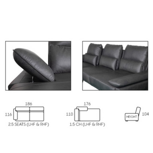Zola L-Shape Recliner Sofa