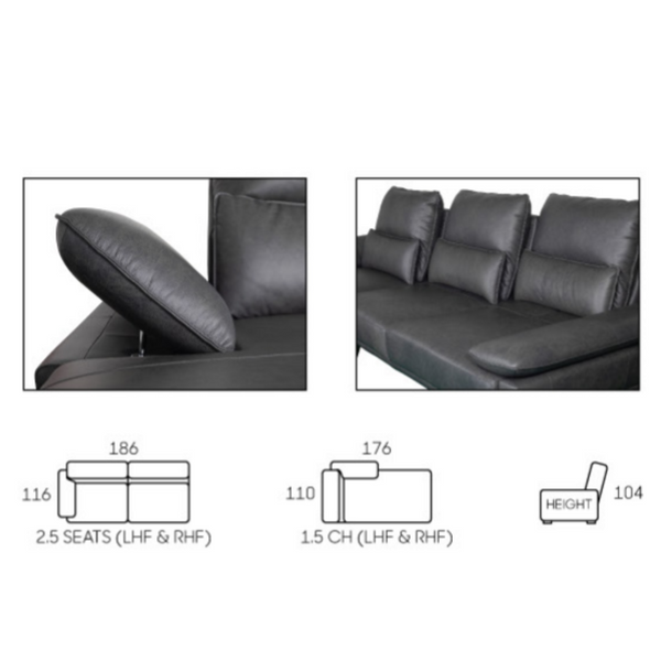 Zola L-Shape Recliner Sofa