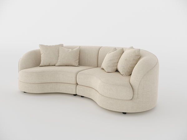 Chloe Curved 3 Seater Sofa
