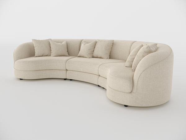 Chloe Curve Three Seater Sofa