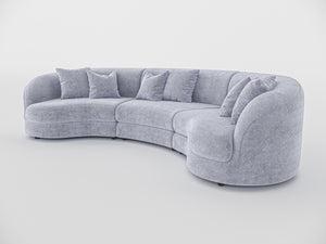 Chloe Curve Three Seater Sofa