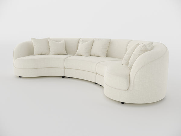 Chloe Curve Three Seater Sofa