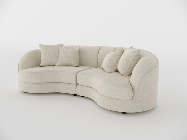 Chloe Curved 3 Seater Sofa