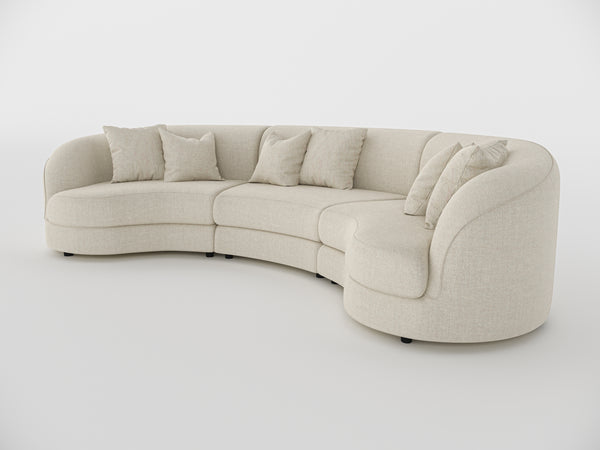 Chloe Curve Three Seater Sofa