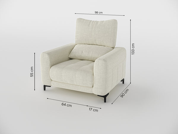 Nathan Compact Recliner One Seater Sofa