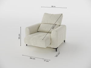 Nathan Compact Recliner One Seater Sofa
