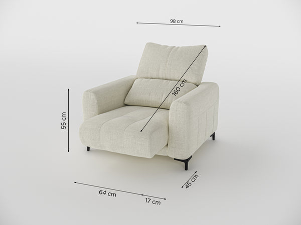 Nathan Compact Recliner One Seater Sofa