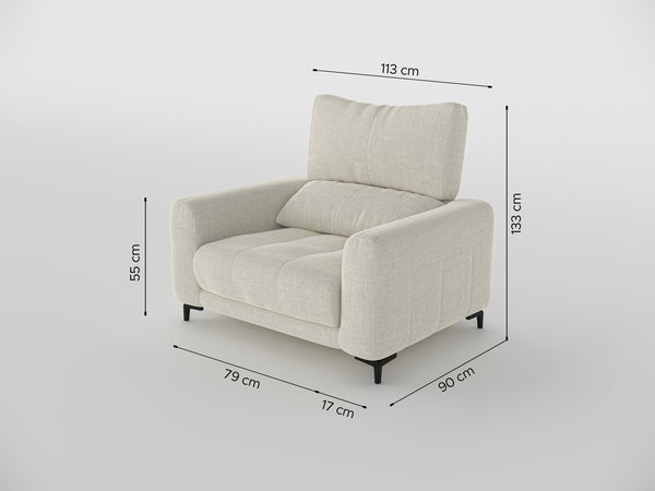 Nathan Compact Recliner One Seater Sofa